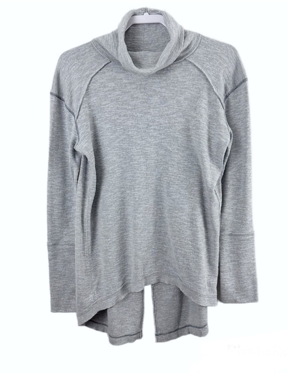 Free People Split Back Turtleneck Tunic Top
